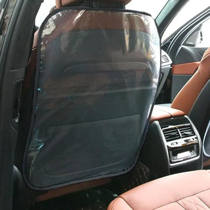 3 Pack Seat Back Protector Clear Plastic Back Seat Cover Waterproof Kick Mats for Kids Feet Stepping on Car Front Seat Back Backrest Protect from Dirt Mud and Scratches