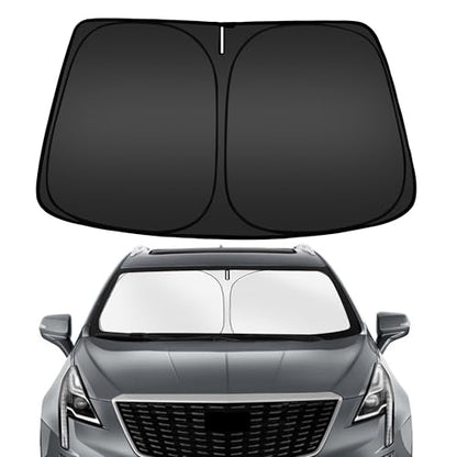 ARISMOTOR Windshield Sun Shade for Cadillac XT5 2017-2025 2026, Custom Fit Foldable Front Window Sunshade Sun Visor Protector, Block UV Rays Keep Your Car Cooler - size: for Cadillac XT5 2017-2026