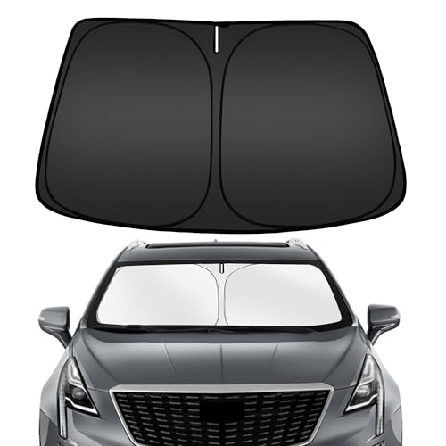 ARISMOTOR Windshield Sun Shade for Cadillac XT5 2017-2025 2026, Custom Fit Foldable Front Window Sunshade Sun Visor Protector, Block UV Rays Keep Your Car Cooler - size: for Cadillac XT5 2017-2026