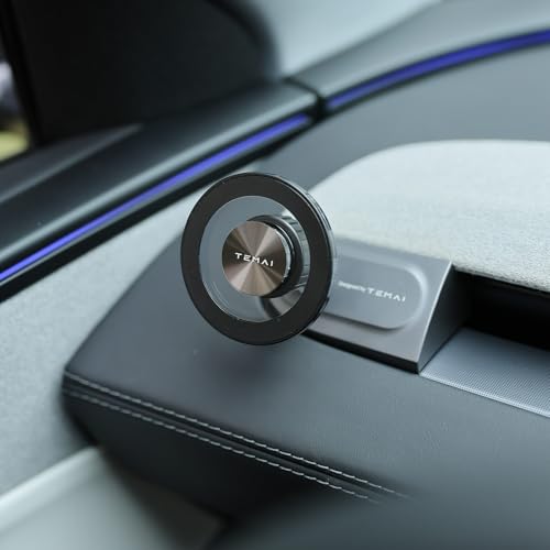 Magnetic Phone Mount for Tesla Model 3 2024+(Highland) Driver-Side Vent Fixed MagSafe Phone Holder, 360° Adjustable Strong Magnet Car Phone Mount with One-Handed Operation Tesla Accessories - color: Fixed Vent Mount(driver), size: Model 3 Highland(2024-20