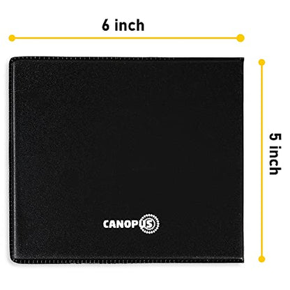 CANOPUS Car Registration and Insurance Holder, Car Document Holder, Vehicle Registration and Insurance Card Holder, Wallet for Auto, Trailer, Motorcycle, Truck, Vehicle Paperwork Organizer (2 Pack) - size: Motorcycle