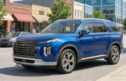 2020-2025 Tape-on Rain Guards for Hyundai Palisade Side Window Deflector Visors SE SEL XRT Limited Calligraphy Durable Tinted Vent Shade 2021 2022 2023 2024 - size: For Hyundai Palisade 2020-2025