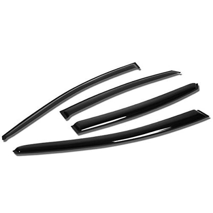 Auto Dynasty 4 PCS Tape on Window Vent Visor Deflector Rain Guard Compatible with 2011-2016 Elantra Sedan, Acrylic - size: 11-16 Elantra Sedan