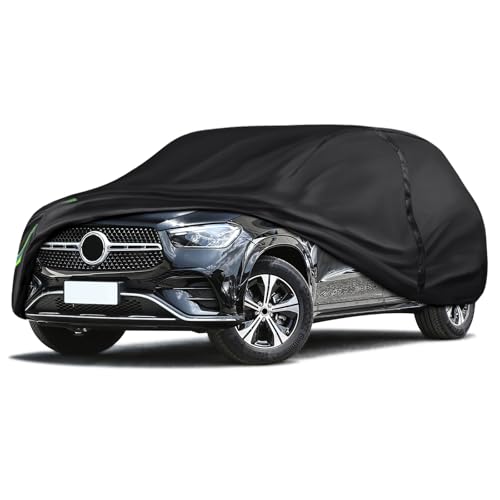 16-Layer 600D Heavy Duty Universal Full Car Cover for Outdoor & Indoor Use - All Weather Sun UV Rain Snow Dust Proof, Waterproof Scratch Resistant, Fits SUVs Body Length 201"-211"/16.7-17.5 ft - size: SUV-533