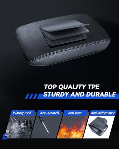 Armrest Cover for 2020 2021 2022 2023 2024 2025 Nissan Sentra Accessories Center Console Middle Lid Pad Protector for Car Elbow Rest - size: For 2020-2025 Nissan Sentra