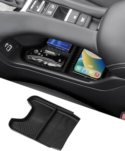 Autorder Lower Console Organizer Tray for 2023-2025 2026 Honda HRV Accessories - Center Console Bottom Storage Insert Tray - ABS Black - size: 2023+ HR-V Bottom Organizer