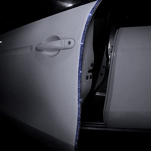 eing Door Edge Anti-Scratch Sticker Door Crash Bumper Crystal Bling Protection Tape Rubber Strip Sticker,Car Door Protector,Car Door Guard,Car Door Protection,90cm/35.4" Each One,4Pack/Set,Deep Blue - color: I-Deep Blue 4pcs/2set Door Edge Anti Scratch Pa