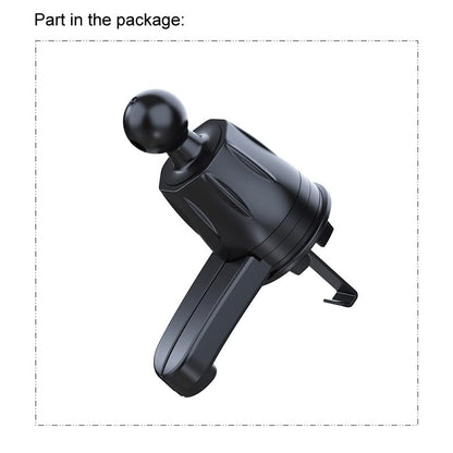 OCEANLOVE Car Air Vent Mount Holder Clip Replacement with Diameter 0.67inch （17mm） Joint Ball Accessories Metal Hook （Clip only,Holder is not Included - color: Black(L)
