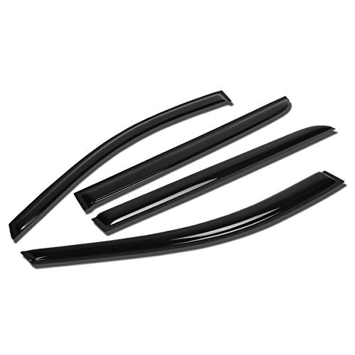 Auto Dynasty 4Pcs Tape-On Window Visor Rain Guard Compatible with 2008-2014 Dodge Avenger, Rain Shields Vent Shade Wind Deflector, Acrylic - size: 08-14 Dodge Avenger