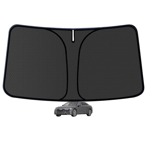 A6 Customized Windshield Sun Shade for 2019-2025 2026 A6 Front Window Sunshade Visor Protector Foldable Blocks UV Rays Keep Car Cooler Accessories - size: For A6 2019-2026