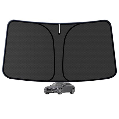 A6 Customized Windshield Sun Shade for 2019-2025 2026 A6 Front Window Sunshade Visor Protector Foldable Blocks UV Rays Keep Car Cooler Accessories - size: For A6 2019-2026