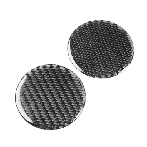 NVCNX Carbon Fiber Accessories for Mercedes Benz GLE GLS 350 450 450e 580 53 63 S AMG 2020-2026 2021 2022 2023 2024 2025 Center Console Cup Holder Mat Cover Interior Trim Overlay Sticker Decal 2PCs - color: Center Console Cup Holder Mat Trim