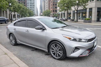 2019-2024 Tape-on Rain Guards for Kia Forte Side Window Deflector Visors EX FE GT LINE LXS Durable Tinted Vent Shade 2020 2021 2022 2023 - size: For Kia Forte 2019-2024