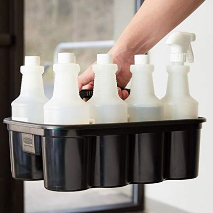 Rubbermaid Commercial Products Deluxe Carry Caddy for Take-Out Coffee/Soft Drinks Postmates/Uber Eats/Food Delivery Cleaning Products Sports/Water Bottles Black - size: 1 Pack