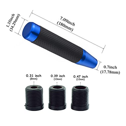 Abfer Tall Shift Knob Car Long Shifting Head Replace Weighted Gear Stick Shifter Knob Extension Fit Most Manual Automatic Transmission Vehicle, Blue - color: blue-1