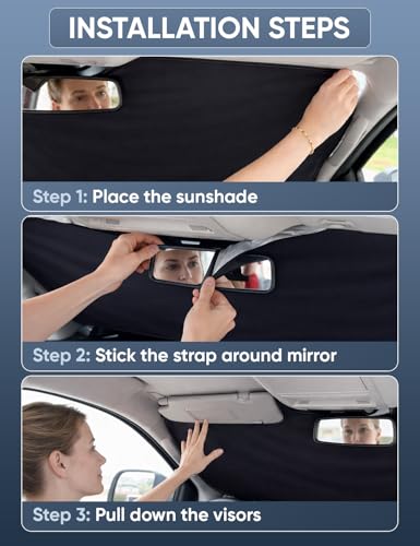 Autovir Windshield Sun Shade Fit for 2017-2024 2025 2026 Mazda CX 5 Sun Shade, Front Window Sun Visor, UV Protection, Heat Blocker, Foldable Car Accessories - size: For Mazda CX 5 2017-2026