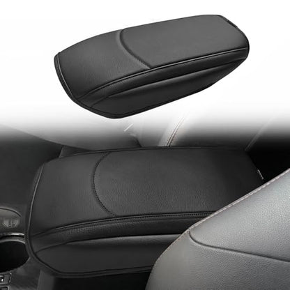 Muslogy Center Console Armrest Cover Fit for Toyota 4Runner 2010-2024 Accessories, Comfort Armrest Pad Console Lid Cushion Vegan Leather Regular Thick - size: 18) 10-24 |4Runner| Regular
