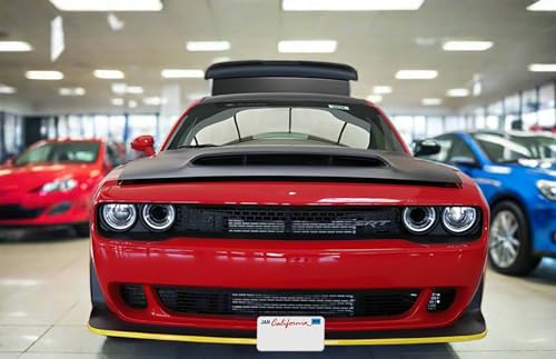 STO N SHO Front License Plate Bracket Compatible with 2015-2023 Dodge Challenger Hellcat/ 2018 Demon /2019-2023 Scat Pack Wide Body - size: 15-23 Hellcat/19-23 ScatPack Wide Body