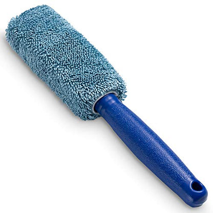 Wheel Brush, Microfiber Metal Free Wheel & Rim Brush Cleaner Brush for Wheel and Rim Detailing, No Scratching