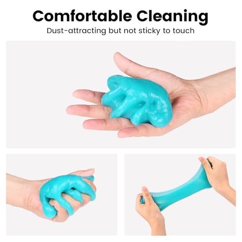 Car Cleaning Gel Clean Putty, Universal Car Interior Cleaner Slime, Perfect Cleaning Kit Supplies, Auto Detailing Tools Accessories, Dust Remover Gifts for Men Women Blue