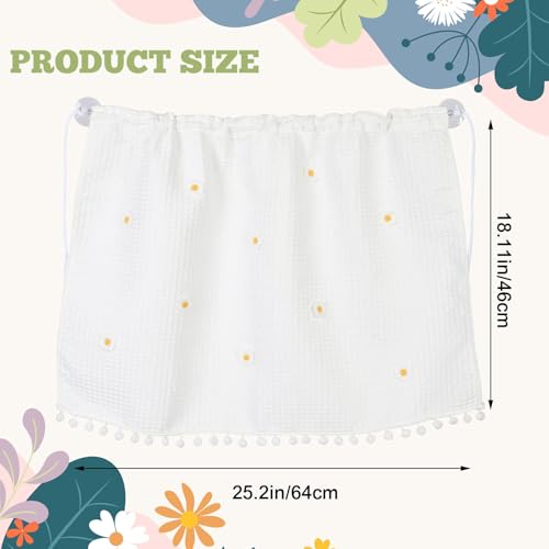 Car Side Window Sun Shade Privacy Curtain for Baby, 25.2"x18.1" Cute Blackout UV Protection Car Window Shades with Suction Cup for Back Seat, Auto Camping Windows Screen Shades (Ten Flowers) - color: Ten Flowers