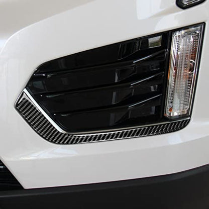 NVCNX Real Premium Carbon Fiber Compatible with Cadillac XT5 2017-2025 2018 2019 2020 2021 2022 2023 2024 Car Fog Light Eyebrow Fog Lamp Eyelid Cover Sticker Decal Exterior Trim Accessories Black - color: For 2017-2024 Xt5 Fog Light Trim