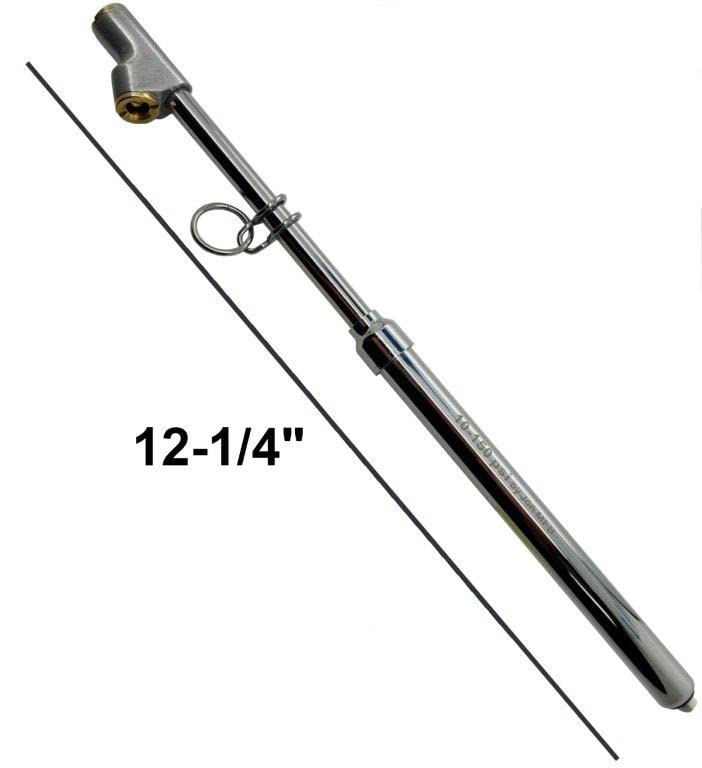 150 Psi Professional Semi Truck Tire Pressure Gauge and Dually Truck Air Gauges. Great for RV Tire Pressure, Cars, and Drivers with Bad Knees appreciate the Long Dual Head Chuck and Heavy Duty Design.