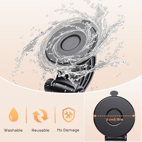 OHLPRO Tablet Holder for Car Dashboard [Suction Cup Mount] Windshield Wall Desk, Adjustable Stand for 5-13" iPad mini Air Pro Galaxy Tab S9 Phone - Heavy Duty Truck Accessories - size: 9" ABS Arm