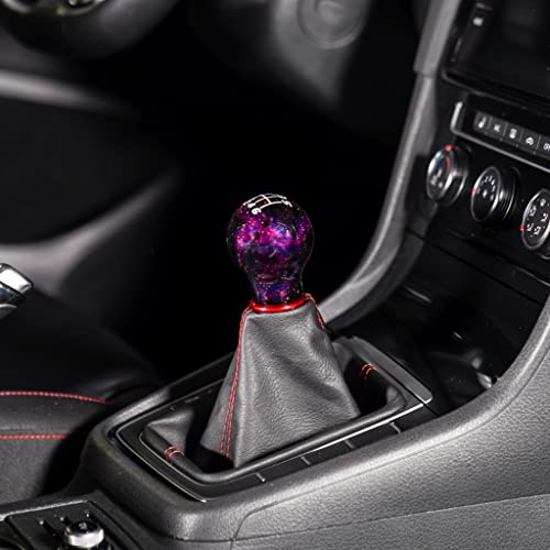 Billetworkz Cosmic Space Shift Knob Compatible with Manual 1999-24 VW MK4/MK5/MK6/MK7/MK8 Golf/GTI/Golf R/Jetta/GLI, Purple Cosmic - color: Cosmic Purple