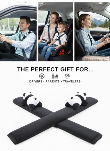 Seat Belt Cover Pad, Soft Seatbelt Cover for Shoulder Comfort, Universal Seatbelt Cushion for Kids and Adults-2 PCS