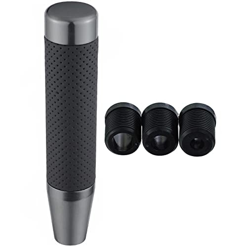 Abfer Tall Shift Knob Car Long Shifting Head Replace Weighted Gear Stick Shifter Knob Extension Fit Most Manual Automatic Transmission Vehicle, Grey - color: Grey-1