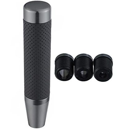 Abfer Tall Shift Knob Car Long Shifting Head Replace Weighted Gear Stick Shifter Knob Extension Fit Most Manual Automatic Transmission Vehicle, Grey - color: Grey-1