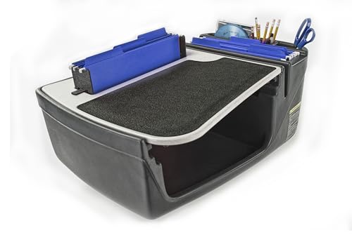 AutoExec Efficiency FileMaster Car Desk for Your Vehicle Workstation and Mobile Office, Grey - color: Grey, style: Desk only