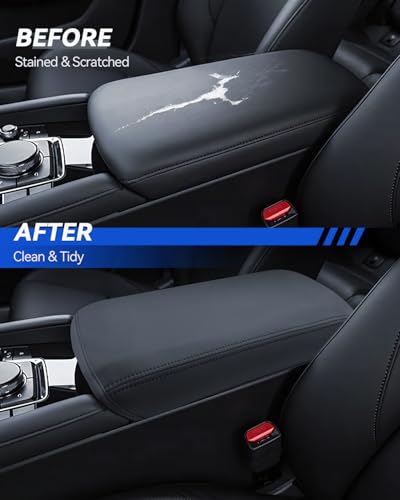 Mazda 3 Armrest Cover for 2019-2024 2025 2026 Mazda 3 Accessories Center Console Middle Lid Pad Protector for Car Elbow Rest - size: For 2019-2026 Mazda 3