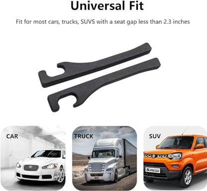 Car Seat Gap Filler Set of 2, Premium Interior Car Accessories, Multifunctional Car Storage Solution with Non-Slip Design, Fits Most Vehicles (Blacker) - color: Blacker