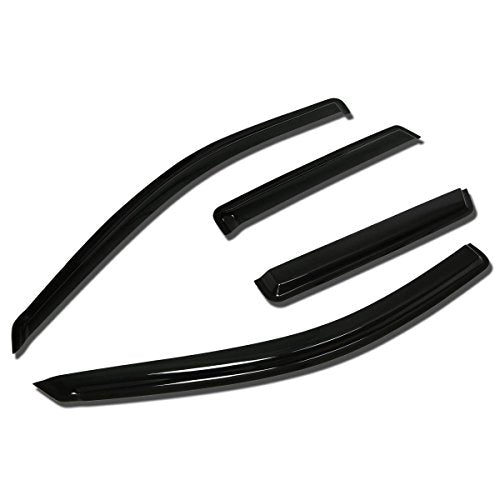 Auto Dynasty 4pcs Tape-On Window Visor Deflector Rain Guard Compatible with 2003-2007 Murano Z50 4DR, Acrylic - size: 03-07 Nissan Murano 4-Door