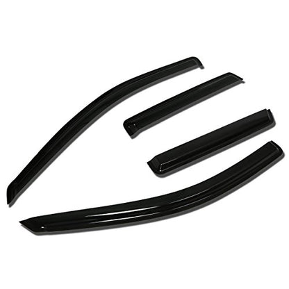 Auto Dynasty 4pcs Tape-On Window Visor Deflector Rain Guard Compatible with 2003-2007 Murano Z50 4DR, Acrylic - size: 03-07 Nissan Murano 4-Door