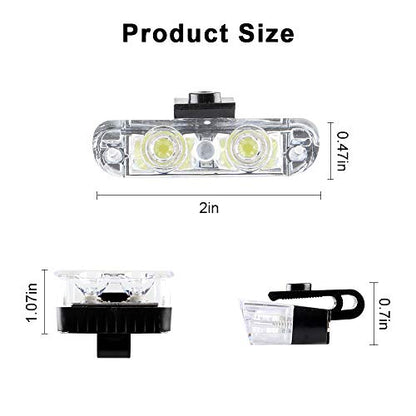 White 16LED Grille Strobe Lights Dash Deck Visor Police Flash Lights Car Truck Ambulance Emergency Warning Strobe Lights With Remote Control Wireless 12V - color: white, size: 8 in 1