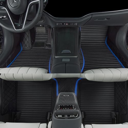 Luxury car Floor mats are for 99% of Vehicle Models,All Weather car Floor mats Provide Comprehensive Protection for Vehicles,Floor mats for car Personalized Customization! (2+1 BlackBlue) - color: 2+1 Blackblue