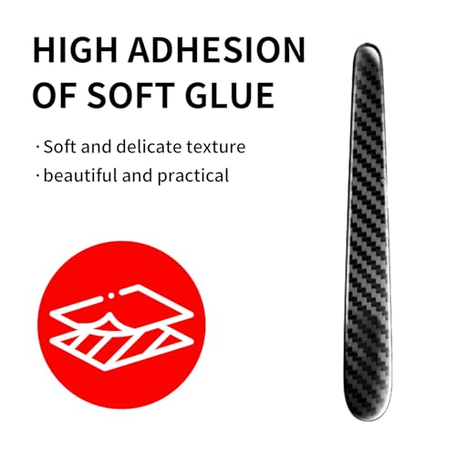 1 Pack 8 Pcs Car Door Handle Protector Reflective Stickers Universal Auto Door Handle Paint Guard Cover, Self-Adhesive Fits Fou Most Vehicle (Carbon Fiber Black) - color: Carbon Fiber Black