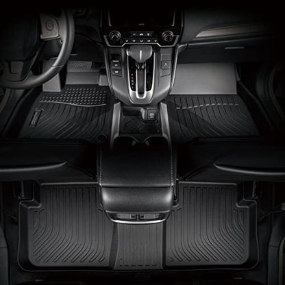 Binmotor-Floor Mats & Cargo Liner Set for Kia Carnival MPV 2022-2025 2026, 8 Passenger, All Weather Car Mats for Carnival LX,LX Seat Package,EX,SX, (Not for Prestige/Hybrid) Accessories - style: 2) Car Mats for Kia Carnival 8 Seats (2020-2026)