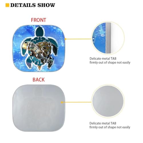 Galaxy Forest Car Front Windows Sunshade 2 Pieces Automotive Windshield Universal Auto Shade Flodable Reflective Sun Shade - color: Galaxy Forest