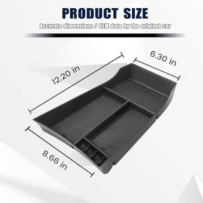 Center Console Organizer Compatible with Nissan Rogue 2021-2025 2026 Armrest Storage Box Insert Tray Interior Secondary Accessories (Lower Center Console Tray) - size: 1PCS Lower Center Console Tray