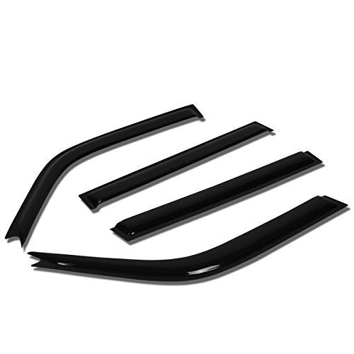 Auto Dynasty Rain Guards Tape-On Compatible with 1996-2000 RAV4 XA10 4pcs Window Visor Deflector 1997 1998 1999 - size: 96-00 Toyota Rav4