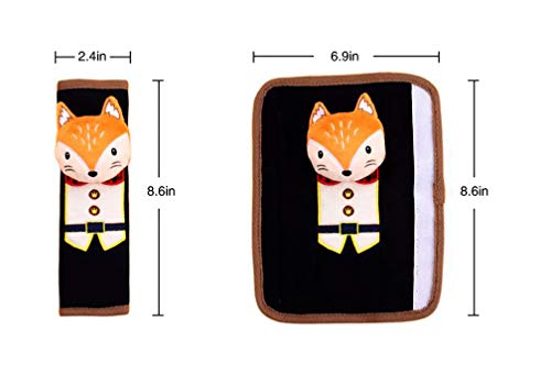 Tianmei 2Pcs Cute Cartoon Doll Styling Car Seat Belt Cover Shoulder Strap Pad (Bear) - color: Bear Navy - 2PCS