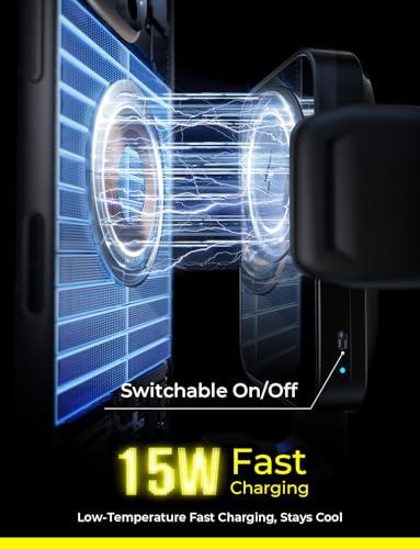 LISEN Wireless Car Charger, 15W Fast Charging Air Vent Phone Mount Car Phone Holder Charger [No Shake] Wireless Charging Mount for iPhone17 16 15 14 13 12Pro Max Samsung Galaxy Series All Smartphones