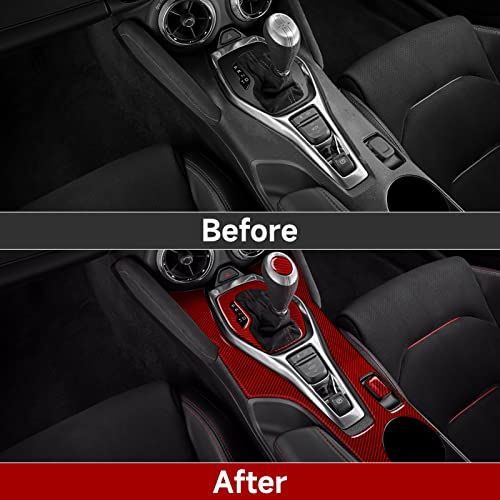 Car Sticker Carbon Fiber Decal Interior Trim Cover for Chevrolet Camaro ZL1 2016 2017 2018 2019 2020 2021 2022 2023 Accessories （Gear Shift Panel） - color: Gear Shift Panel