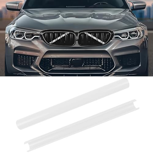 Compatible with BMW Grill Inserts Trims F90 F30 G30 F20 F22 F32 G32 G11 G12 M5 For 1 2 3 4 5 6 7 Series Compatible with BMW V Brace Wrap Covers White Grill Stripes Wrap Accessories - color: White, size: F30/G30
