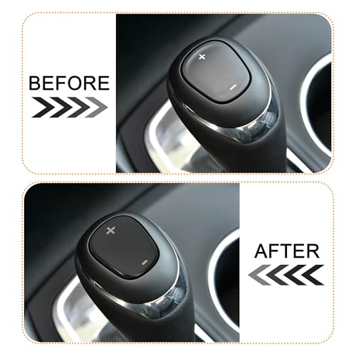 TOMALL Stainless Steel Car Gear Shift Knob Cover Compatible with Chevy Equinox 2018-2020 Shift Panel Trim Gear Lever Cover for Car Interior Car Accessories (Black Titanium) - color: Stainless Gear-Black Titanium