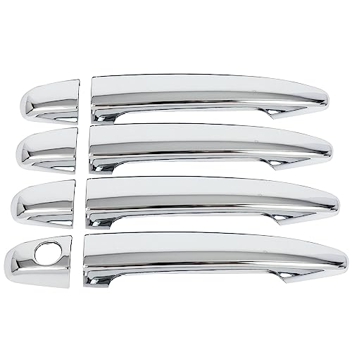 OCPTY 4PCS Door Handle Covers for 2008-2011 for Lexus GS450h/GS460,2003-2009 for Lexus GX470,2003-2009 for Toyota 4Runner,2006-2011 for Toyota Avalon Exterior Driver Side & Passenger Side Chrome